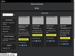 Sites similar to damngoodsense.com