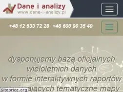 Sites similar to dane-i-analizy.pl
