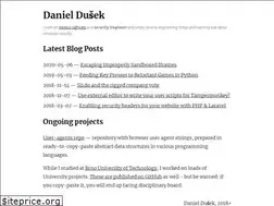 Sites similar to danieldusek.com