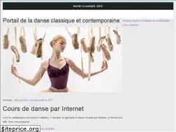 Sites similar to danseclassique.info