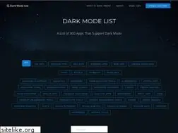 Sites similar to darkmodelist.com