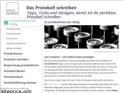 Sites similar to das-protokoll-schreiben.de