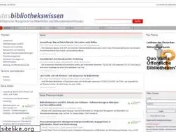 Sites similar to dasbibliothekswissen.de