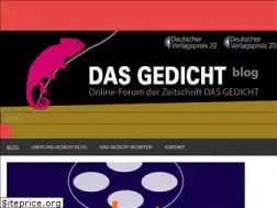 Sites similar to dasgedichtblog.de