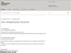 Sites similar to dasverborgenemuseum.de