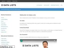 Sites similar to data-lists.com