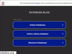Sites similar to database.blog