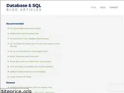 Sites similar to databasesql.info