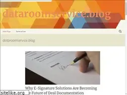 Sites similar to dataroomservice.blog