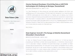 Sites similar to datasciencejobs.de