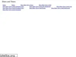 Sites similar to datesandtimes.com