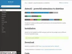 Sites similar to dateutil.readthedocs.io