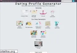 Sites similar to dating-profile-generator.org.uk
