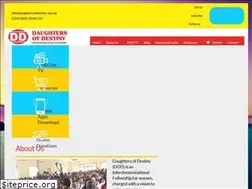Sites similar to daughtersofdestiny-ng.org