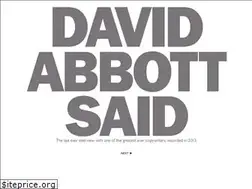 Sites similar to davidabbottsaid.com