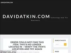 Sites similar to davidatkin.com