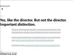 Sites similar to davidlynch.org