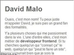 Sites similar to davidmalo.ca