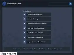 Sites similar to davitawebex.com