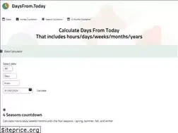 Sites similar to daysfrom.today