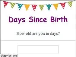Sites similar to dayssincebirth.com