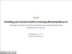 Sites similar to dbcmampetta.ac.in