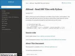 Sites similar to dbfread.readthedocs.io
