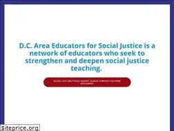 Sites similar to dcareaeducators4socialjustice.org