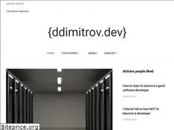 Sites similar to ddimitrov.dev