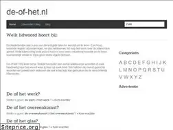 Sites similar to de-of-het.nl
