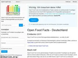 Sites similar to de.openfoodfacts.org