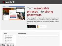 Sites similar to deadboltpasswordgenerator.com