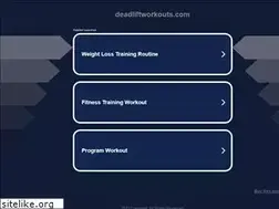 Sites similar to deadliftworkouts.com