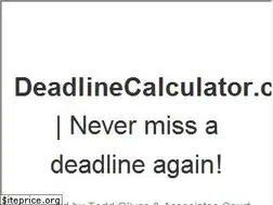 Sites similar to deadlinecalculator.com