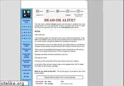 Sites similar to deadoraliveinfo.com