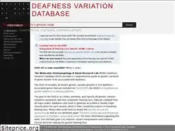 Sites similar to deafnessvariationdatabase.org