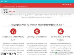 Sites similar to dealerhondapondokindah.com