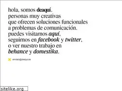 Sites similar to deaqui.es