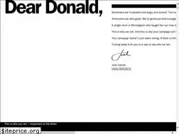 Sites similar to dear-donald.org