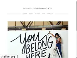 Sites similar to deardarlingcalligraphy.com