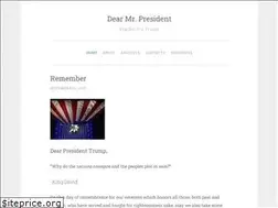 Sites similar to dearmrpresident.net