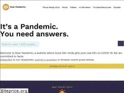Sites similar to dearpandemic.org