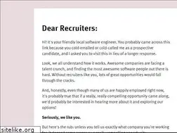 Sites similar to dearrecruiters.com