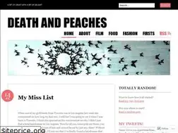 Sites similar to deathandpeaches.wordpress.com