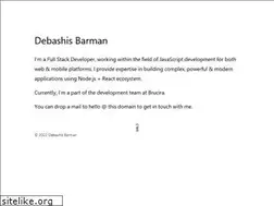 Sites similar to debashisbarman.in