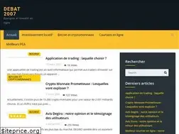 Sites similar to debat2007.fr