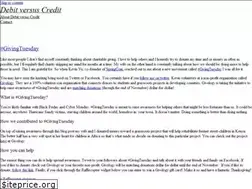Sites similar to debitversuscredit.com