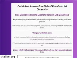 Sites similar to debridleech.com