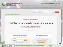 Sites similar to debt-consolidation-services.ws