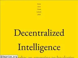 Sites similar to decentralized-intelligence.com